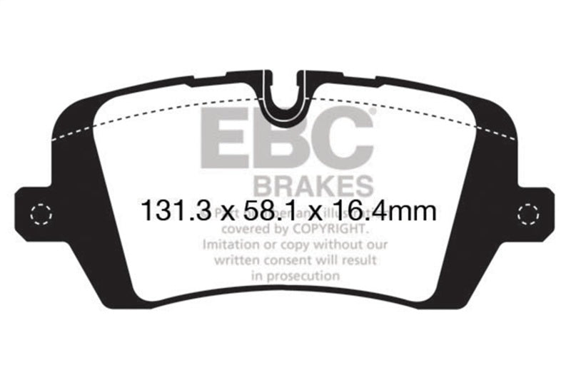 EBC 13+ Fits Land Rover Range Rover 3.0 Supercharged Yellowstuff Rear Brake Pads DP42161R