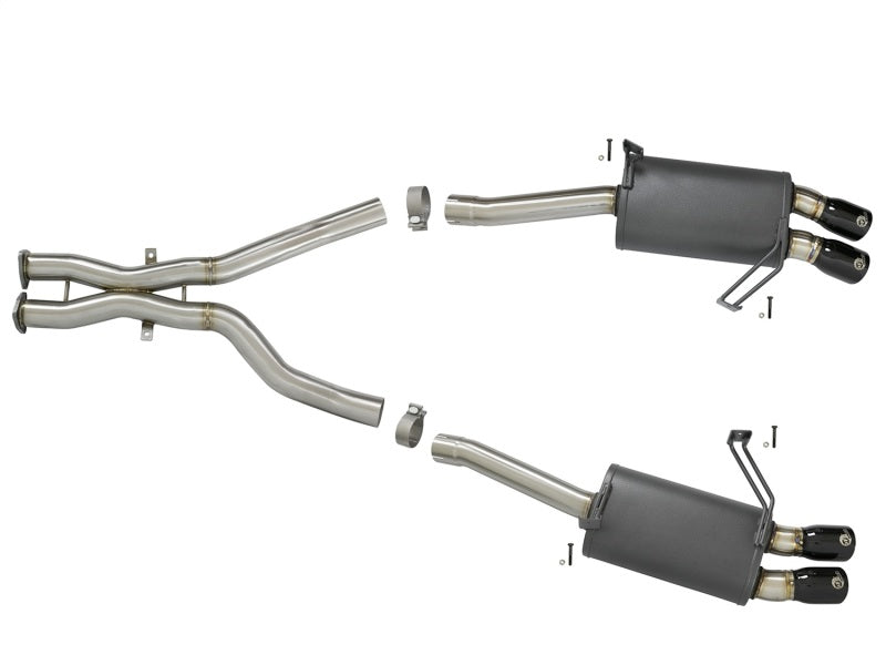 aFe MACH Force-Xp 2-1/2in 304 SS Cat-Back Exhaust w/ Black Tips 05-08 BMW Z4 M Coupe (E86) L6 3.2L 49-36339-B