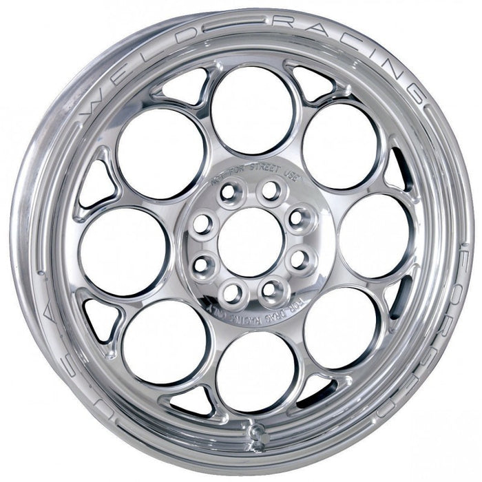 Weld 768B-30915F 13 x 9 in. 4 x 100 mm Bolt Pattern 5 in. Back Space Magnum Import Black Wheel