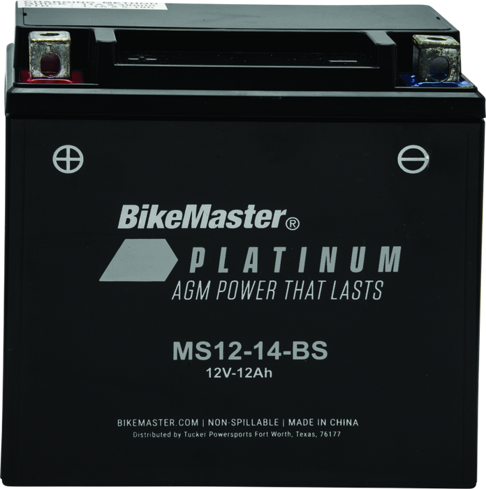 BikeMaster Platinum Batteries MS12-14-BS