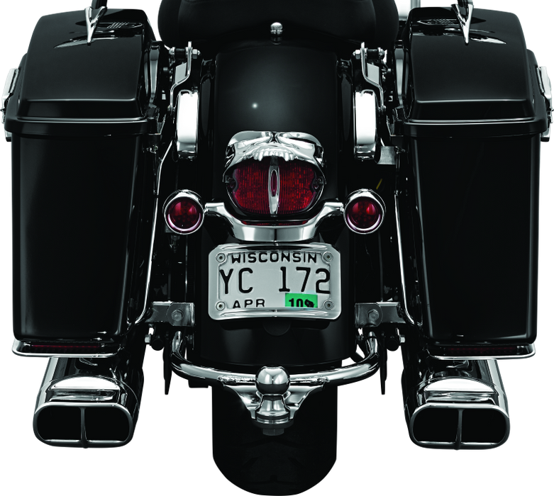 Kuryakyn Zombie Taillight Cover Chrome 9009