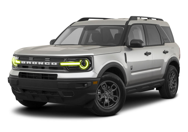 Oracle Lighting 2021-2022 Ford Bronco Sport Colorshift® Rgb+W Headlight Drl + Halo Upgrade Kit Mpn: 1454-335