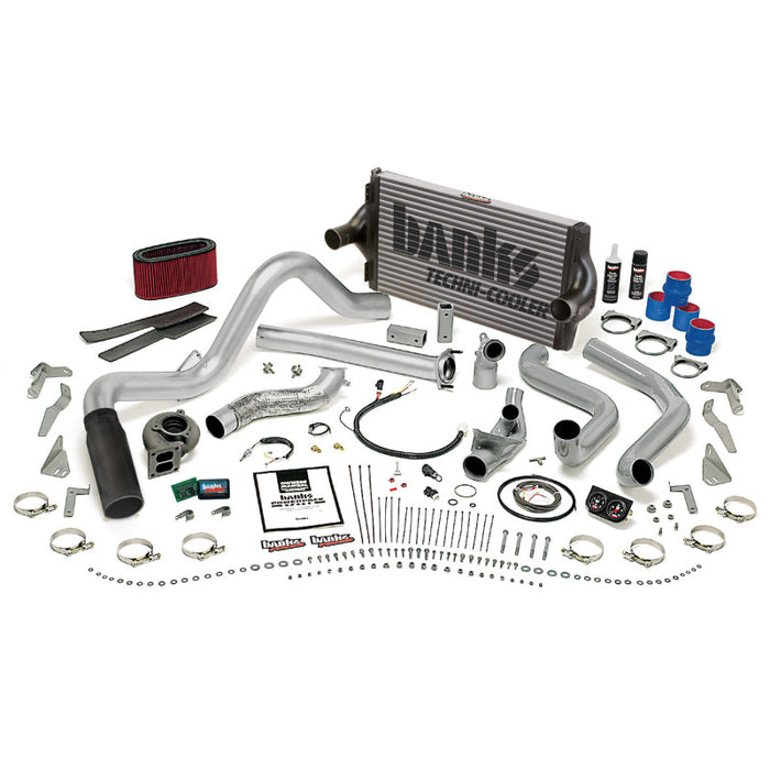 Banks Power 95.5-97 Ford 7.3L Man PowerPack System SS Single Exhaust w/ Black Tip 48562-B