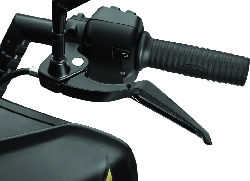 Kuryakyn 5777 Motorcycle Handlebar Accessory: Phantom Clutch and Brake Trigger Levers for 2018-19 Indian Motorcycles, Gloss Black, 1 Pair