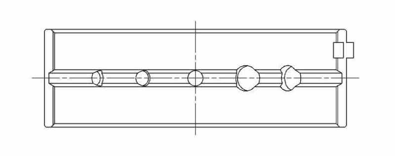 ACL Compatible with Nissan SR20DE/DET GTiR Standard Size High Performance Main Bearing Set 5 oil holes in upper 5M2975H-STD