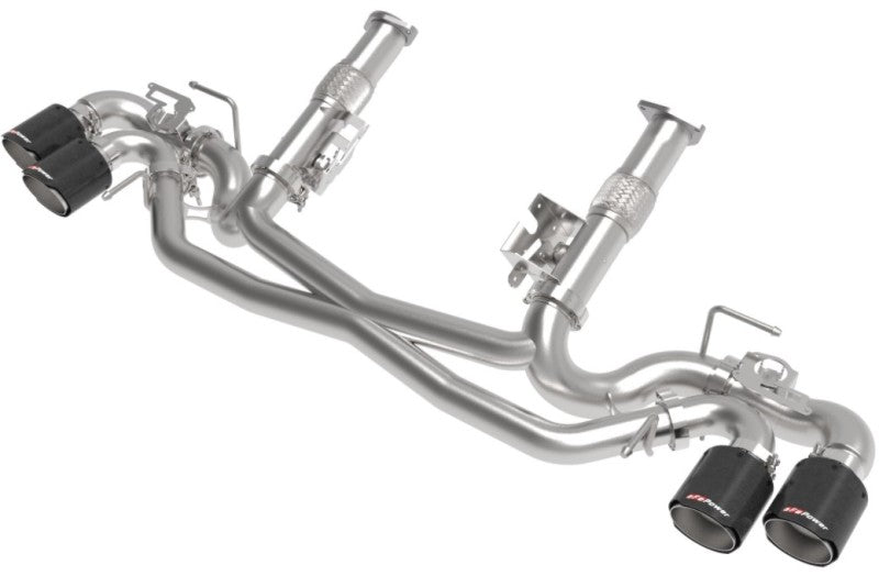 AFe MACH Force-Xp 304 Stainless Steel Cat-Back Exhaust Carbon 2020 Chevrolet Corvette C8 49-34124NM-C