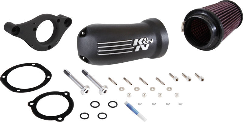 K&N Cold Air Intake Kit: High Performance, Guaranteed to Increase Horsepower: 50-State Legal: 2017-2018 HARLEY DAVIDSON (Road King, Ultra Limited, Street Glide, Special, Freewheeler)57-1139