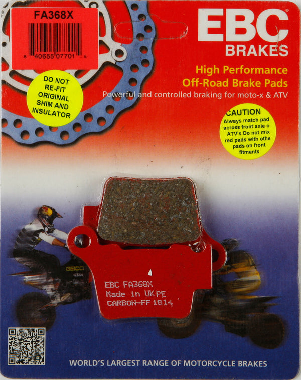 EBC X Series Carbon Brake Pads (Rear) for 03-19 KTM 250SX