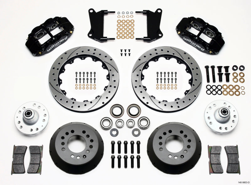 Wilwood Narrow Superlite 6R Front Hub Kit 12.88in Drilled 67-69 Camaro 64-72 Nova Chevelle 140-9803-D