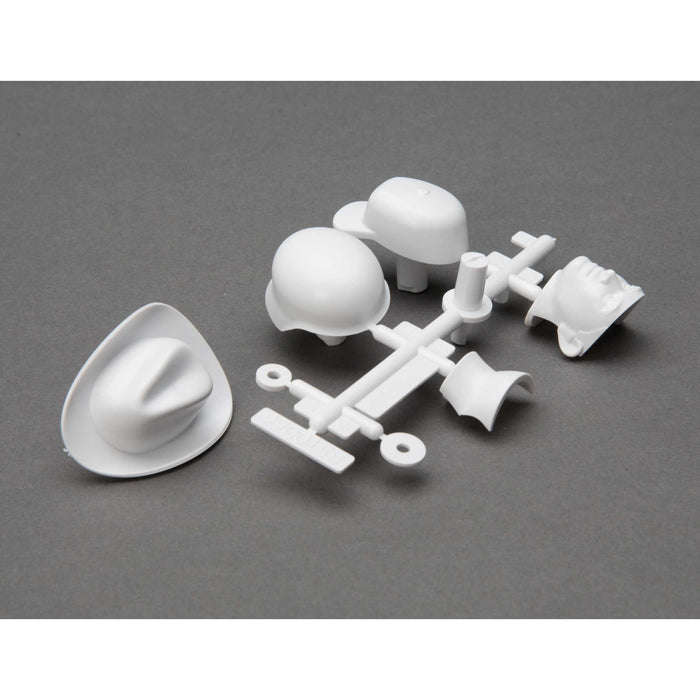 Axial Drivers Head and Hat Set White AXI31635 Elec Car/Truck Replacement Parts