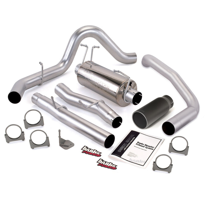 Banks Power 03-07 Ford 6.0L CCSB Monster Exhaust System SS Single Exhaust w/ Black Tip 48785-B