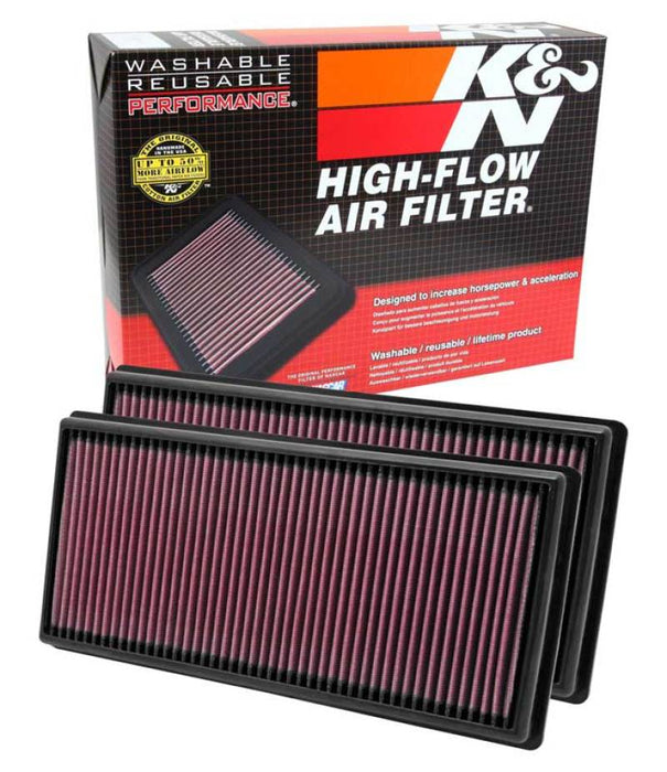 K&N 33-2446 Air Panel Filter for LAND ROVER RANGE ROVER V8-5.0L F/I, 2010-2015 (2 PER BOX)