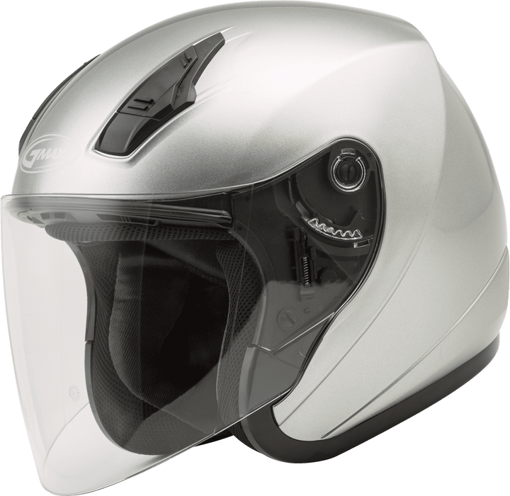 Gmax Of-17 Open-Face Helmet Dark Silver Md G317195N