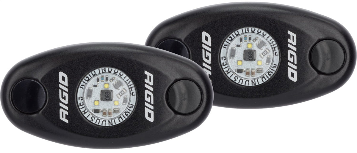 Rigid Industries A-Series Light Black Low Strength Blue Set of 2