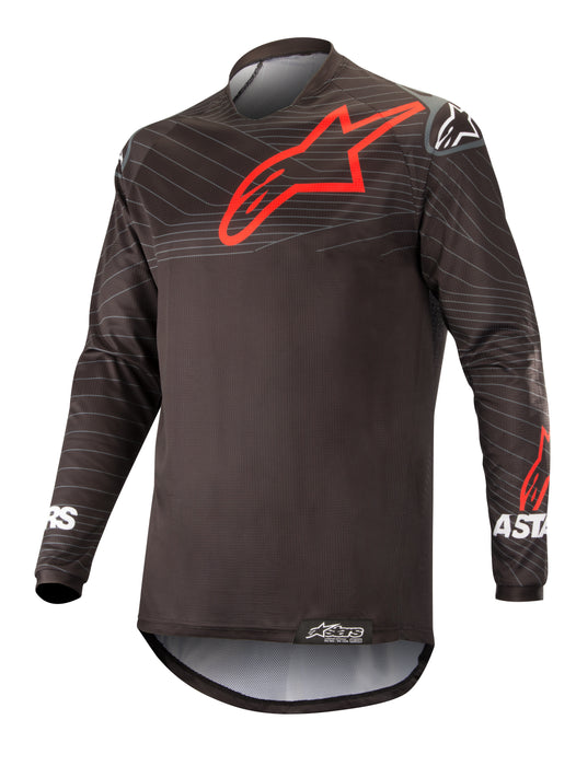 Alpinestars 3763019-13-M Men's Venture R Off-Road Motocross Jersey, Black/Red, Medium