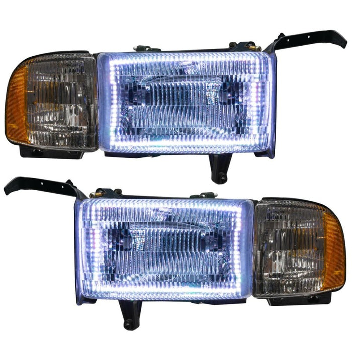 Oracle 94-02 Compatible with Dodge Ram Pre-Assembled Halo Headlights ColorSHIFT w/ BC1 Controller SEE WARRANTY 8167-335