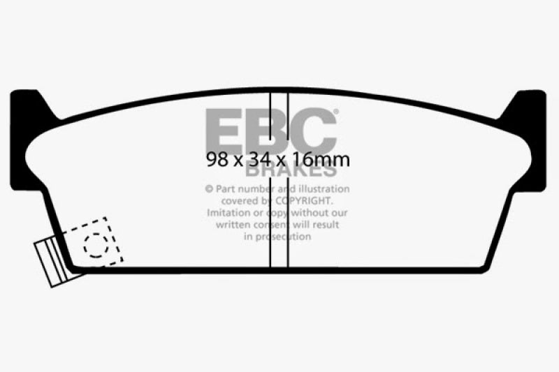 EBC 90-93 Compatible with Infiniti M30 3.0L Ultimax2 Rear Brake Pads UD479