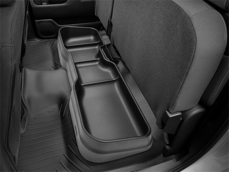 WeatherTech 05-20 Compatible with Nissan Frontier Crew Cab (No Rockford Fasgate) Underseat Storage System Black 4S016