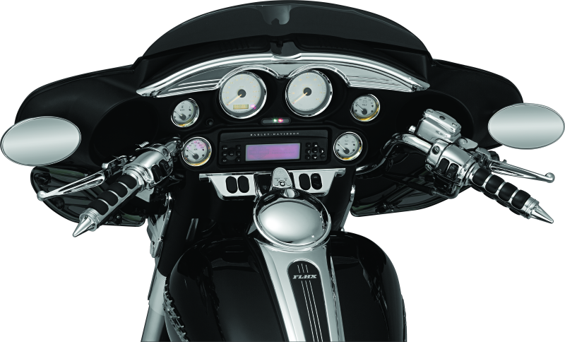 Kuryakyn Motorcycle Accent Accessory: Switch Panel Accent For 1996-2013 Harley-Davidson Touring & Trike Motorcycles, Chrome 3783