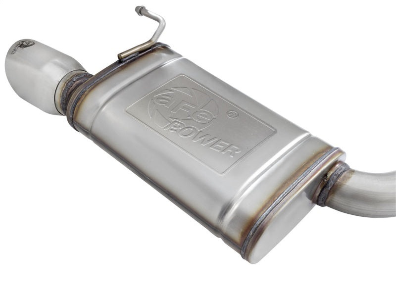 aFe MACHForce XP Exhausts Cat-Back SS-304 EXH w/ Polished Tips 15-16 Ford Mustang EcoBoost 2.3L (t) 49-33084-P