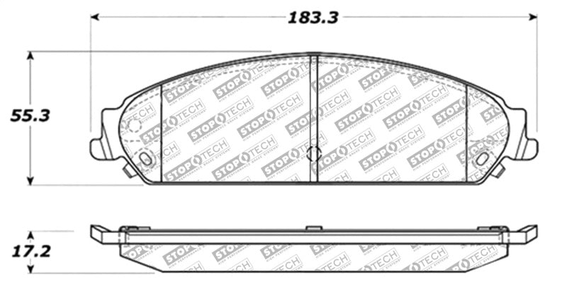 StopTech Street Select Brake Pads Front/Rear 305.1058