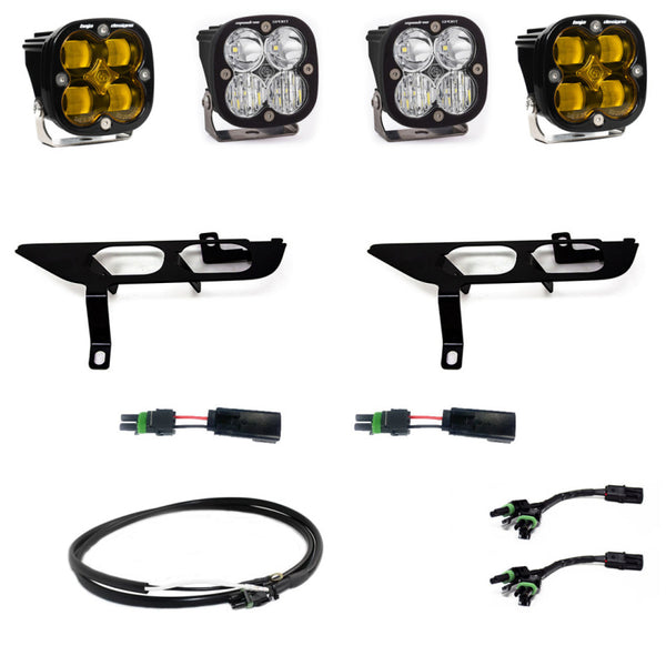 Baja Designs 2021+ Ford F-150 Sport Series Fog Pocket Kit Clear 447871UP