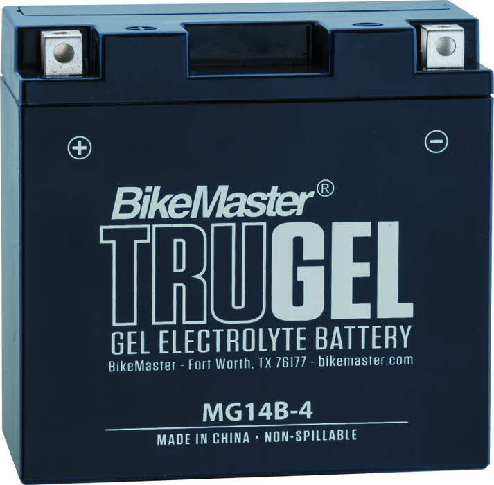 Bikemaster Trugel Mg14B-4 Motorcycle Battery Compatible For Hyosung Gv650 2009-2011 HT14B-4-GEL
