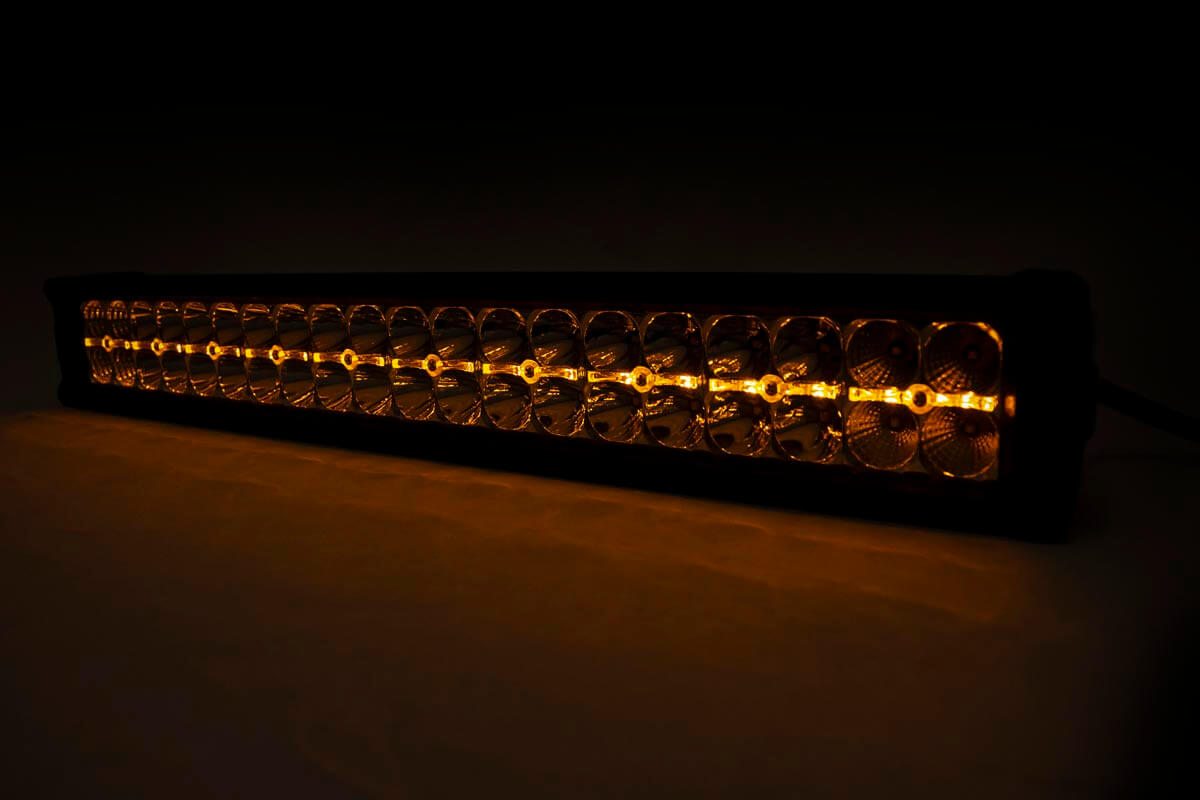 Rough Country Chrome Series Led Light 20 Inch Dual Row Amber Drl 70920DA