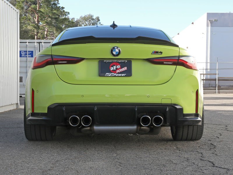 aFe MACHForce XP Exhausts Cat-Back SS 21 BMW M2 Competition L6-3.0L w/Polished Tips 49-36351-P