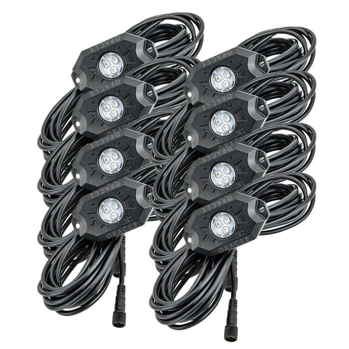 Oracle Lighting Bluetooth + Rf Colorshift® Underbody Wheel Well Rock Light Kit 8 Pcs Mpn: 5819-333