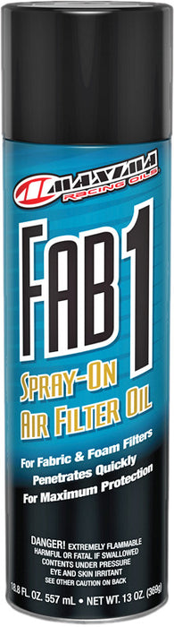 Maxima Racing Oils FAB-1 Fabric & Foam Filter Spray (18.8 Fl oz)