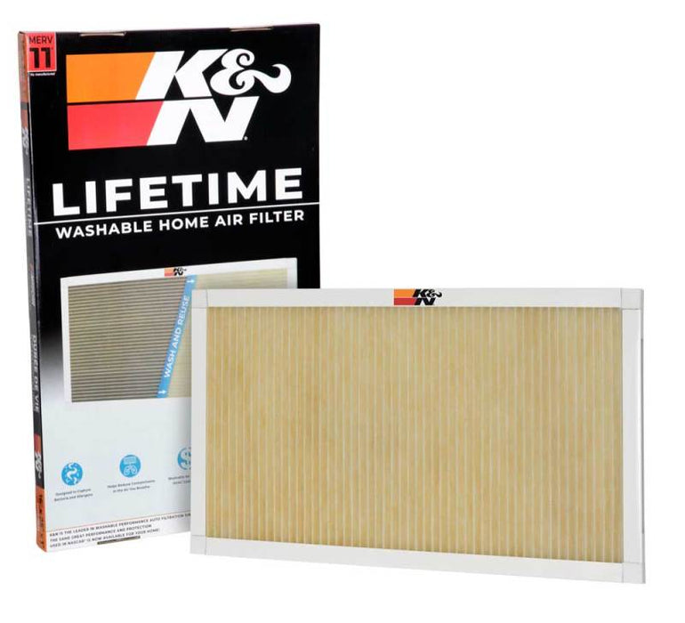 K&N 16X25X1 Air Filter, Merv 11, Washable Air Filter, The Last Furnace Filter