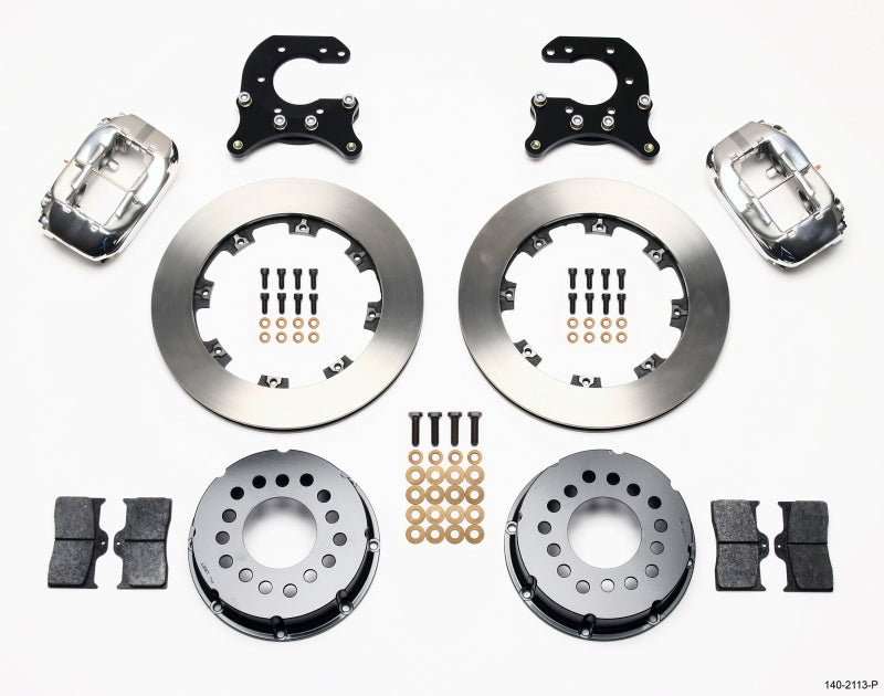 Wilwood Forged Dynalite P/S Rear Kit Polished Small Ford 2.66in Offset 140-2113-P