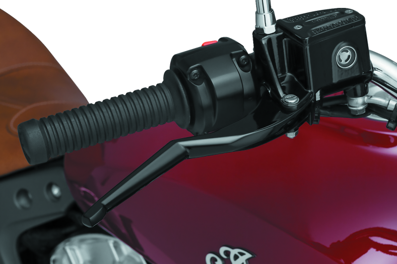 Kuryakyn Motorcycle Accent Accessory: Legacy Levers For 2015-16 Indian Scout Motorcycles, Gloss Black, 1 Pair 7136