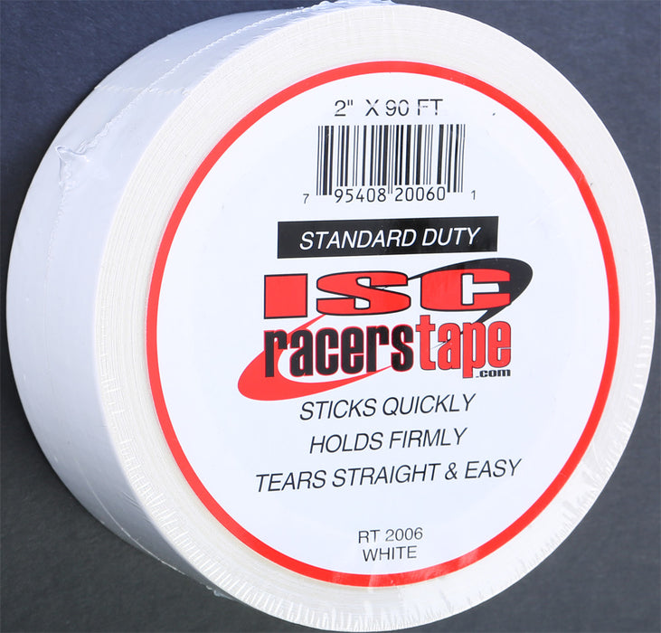 Isc Racers Tape 2"X90' (White) RT2006