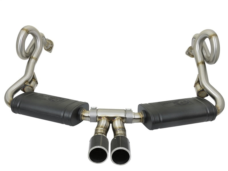 aFe MACHForce-Xp 2in 304 SS Cat-Back Exhaust w/Carbon Fiber Tips 13-16 Porsche Boxster 2.7L/3.4L 49-36415-C