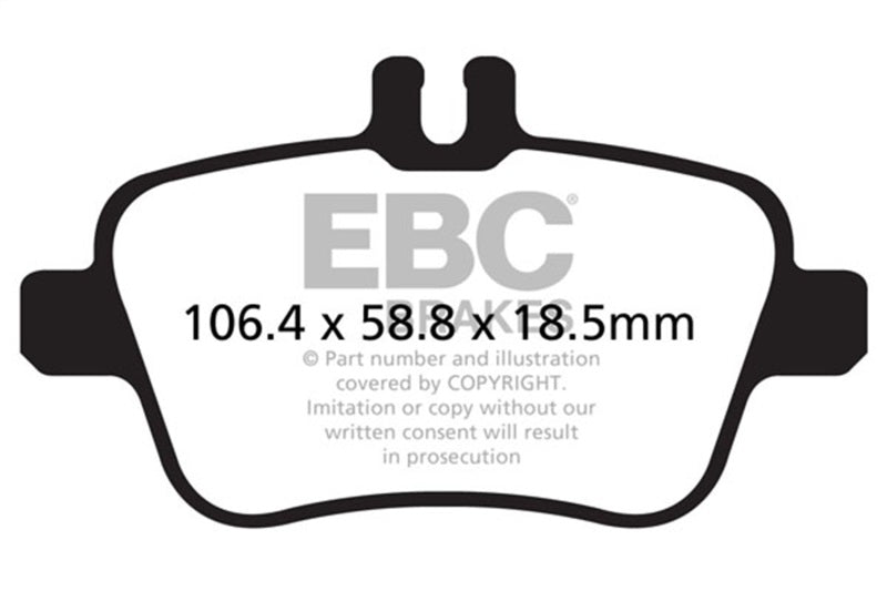 EBC 13+ Fits Mercedes-Benz CLA250 2.0 Turbo Yellowstuff Rear Brake Pads DP42157R