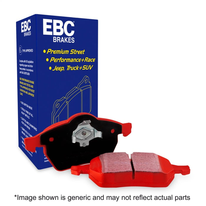 EBC Brakes Redstuff Premium Fast Street Pad For All Engine Sizes Fits select: 2016-2021 HONDA CIVIC, 2022 HONDA CIVIC SPORT