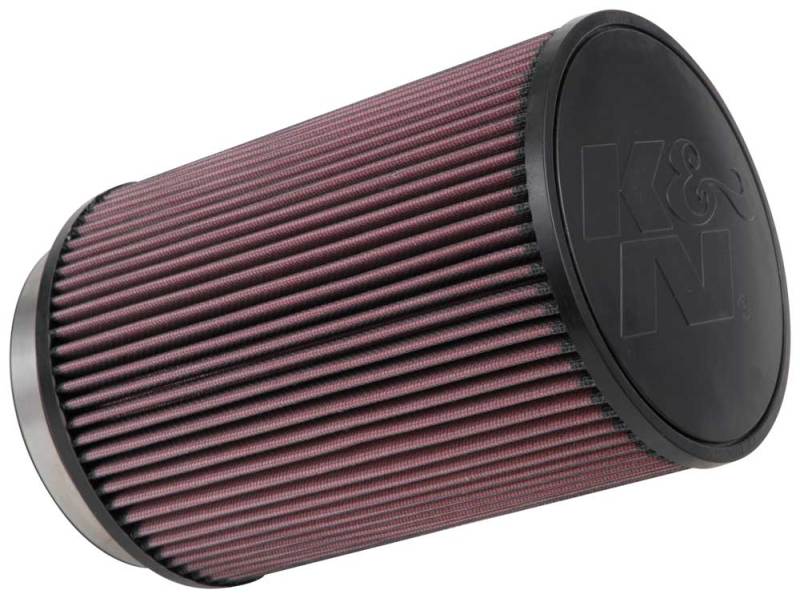 K&N Universal Clamp-On Engine Air Filter: Washable and Reusable: Round Straight; 5 in (127 mm) Flange ID; 9 in (229 mm) Height; 6.5 in (165 mm) Base; 6.5 in (165 mm) Top , RU-3020