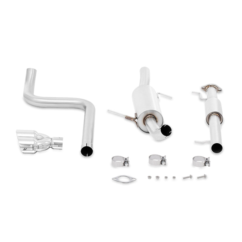 Mishimoto 14-16 Ford Fiesta ST 1.6L 2.5in Stainless Steel Resonated Cat-Back Exhaust w/ Polish Tips MMEXH-FIST-14RP
