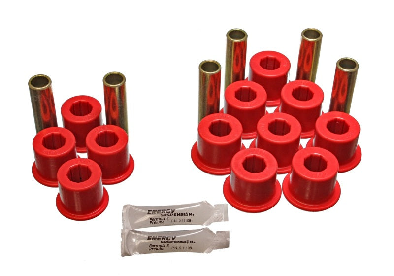 Energy Suspension Rear Spring Bushing Set Red 5.2113R