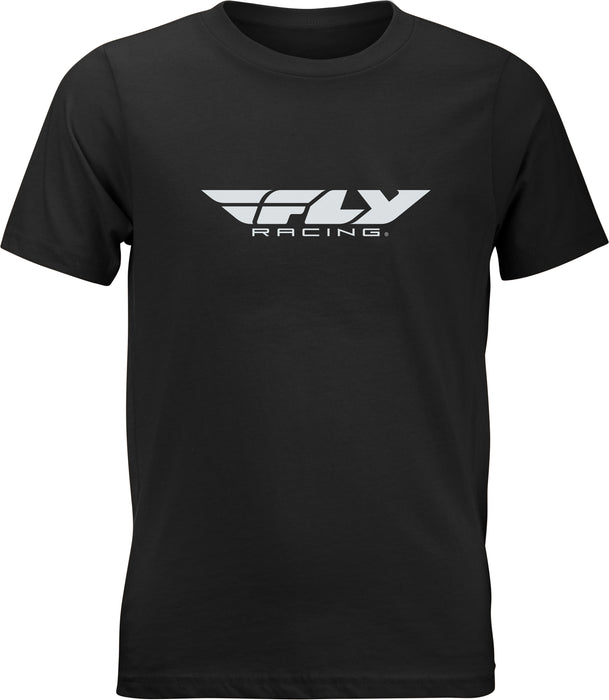 Fly Racing 2021 Youth Corporate T-Shirt (Medium) (Black)