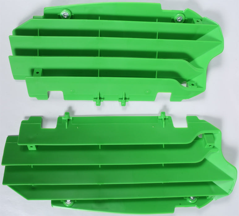 Polisport Radiator Louvers (Green) Compatible With 13-16 KAWASAKI KX250F