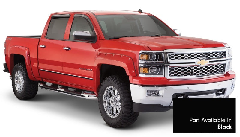 Bushwacker Black Pocket Style Fender Flares Fits 2014-2018 Chevrolet Silverado 40957-34