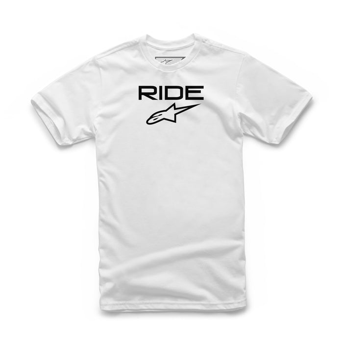 Alpinestars Unisex-Adult Ride 2.0 Tee-White/Black (Large) (Multi, One Size)