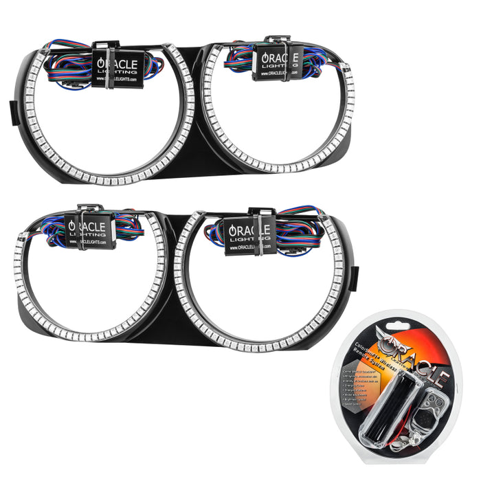 Oracle 15-21 Compatible with Dodge Challenger Pre-Installed Halo Headlight Bezel ColorSHIFT SEE WARRANTY 7739-330