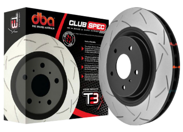 DBA 2020+ Chevrolet Corvette C8 J55 Z51 Front Slotted 4000 Series Rotor 43928S