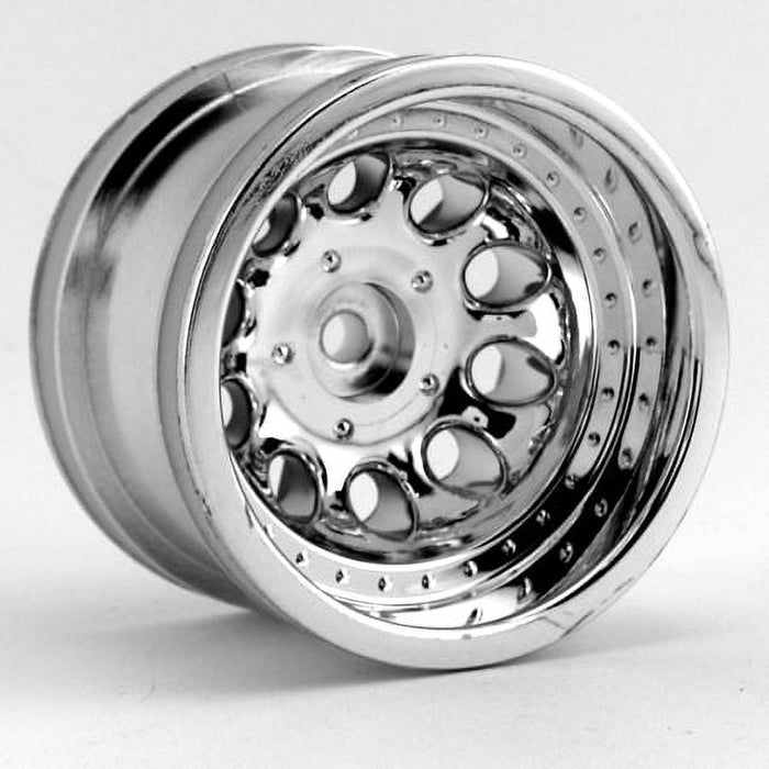 RPM RC Products  Revolver Chrome Wide Wheelbase Wheels - 2.2 in. - Pack of 2