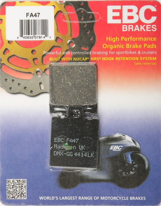 EBC Brakes FA47 Disc Brake Pad Set, Black, One-Size