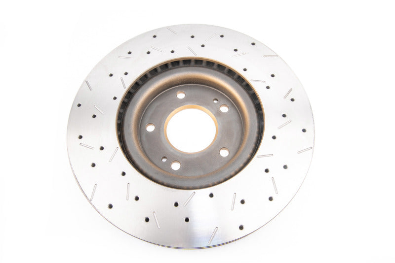 DBA 03-05 Evo 8/9 Front Drilled & Slotted 4000 Series Rotor Fits select: 2005-2006 MITSUBISHI LANCER EVOLUTION